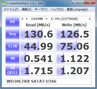 CrystalDiskMark WD30EZRX 6G 